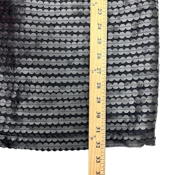 BB Dakota Size 0 Branson Black Dress Faux Leather Paillette Cocktail Sheath - Picture 9 of 12